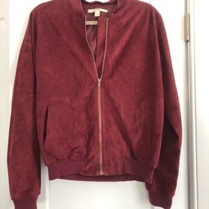 Miami maroon bomber jacket